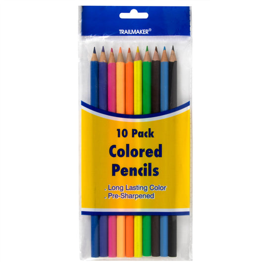 10 Pack Of Colored Pencils NoveltiesMart Wholesale