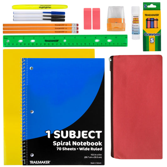 School Supply Kit 20 Piece Set NoveltiesMart Wholesale