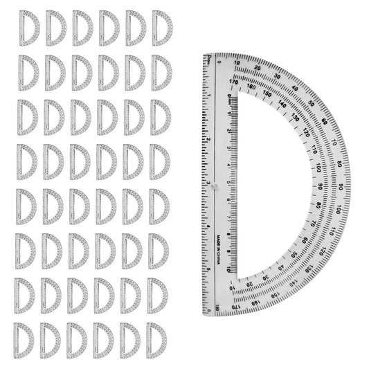 180 Degree Protractors - Bulk School Supplies Wholesale Case of 48 Protractors