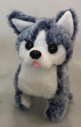 Walking Barking Cute Fluffy Toy Husky Dog (sold by the piece or dozen) - NoveltiesMart.com Wholesale