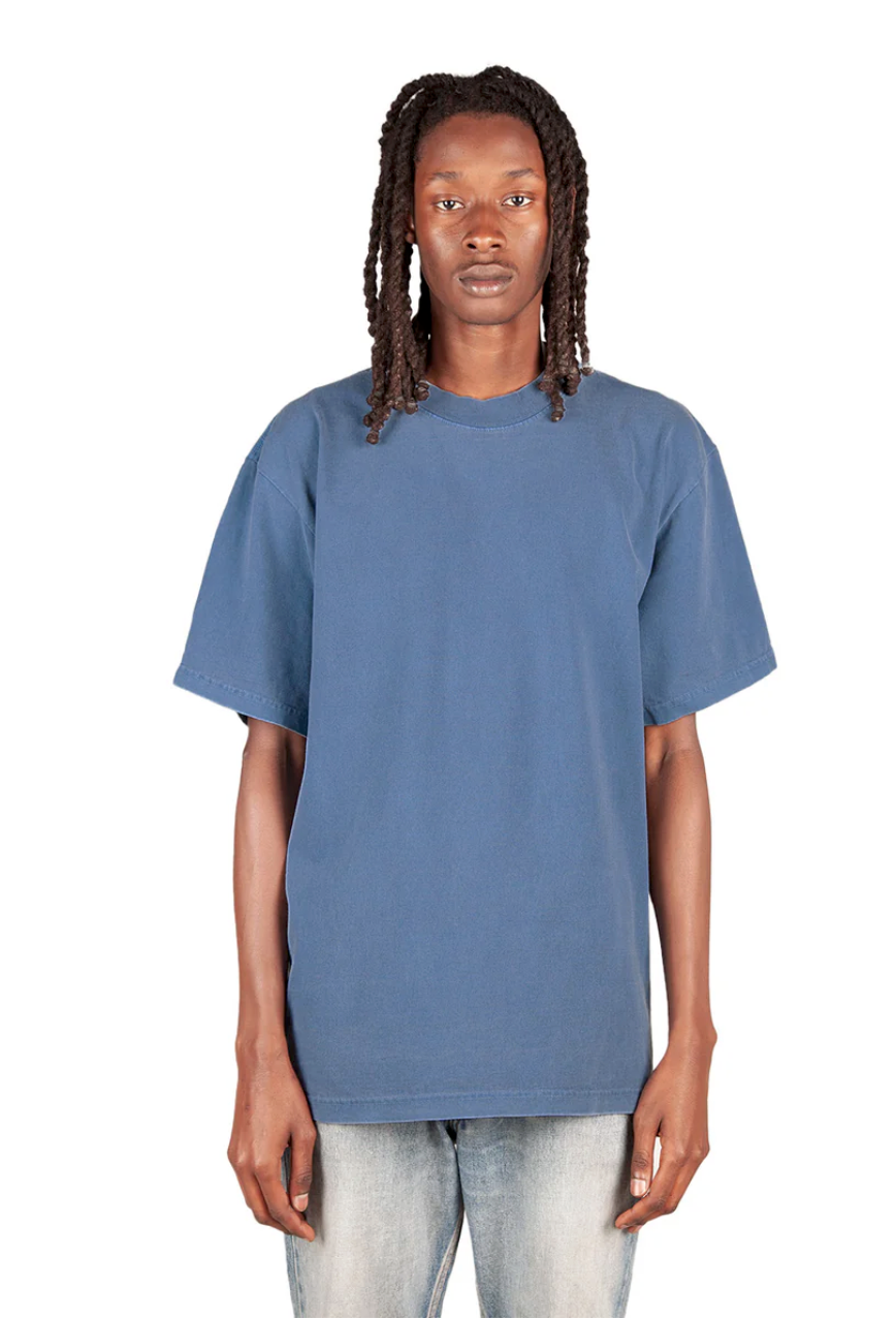 "Shaka Wear 7.5oz Max Heavyweight Garment Dye T-Shirt - Durable Streetwear Staple"