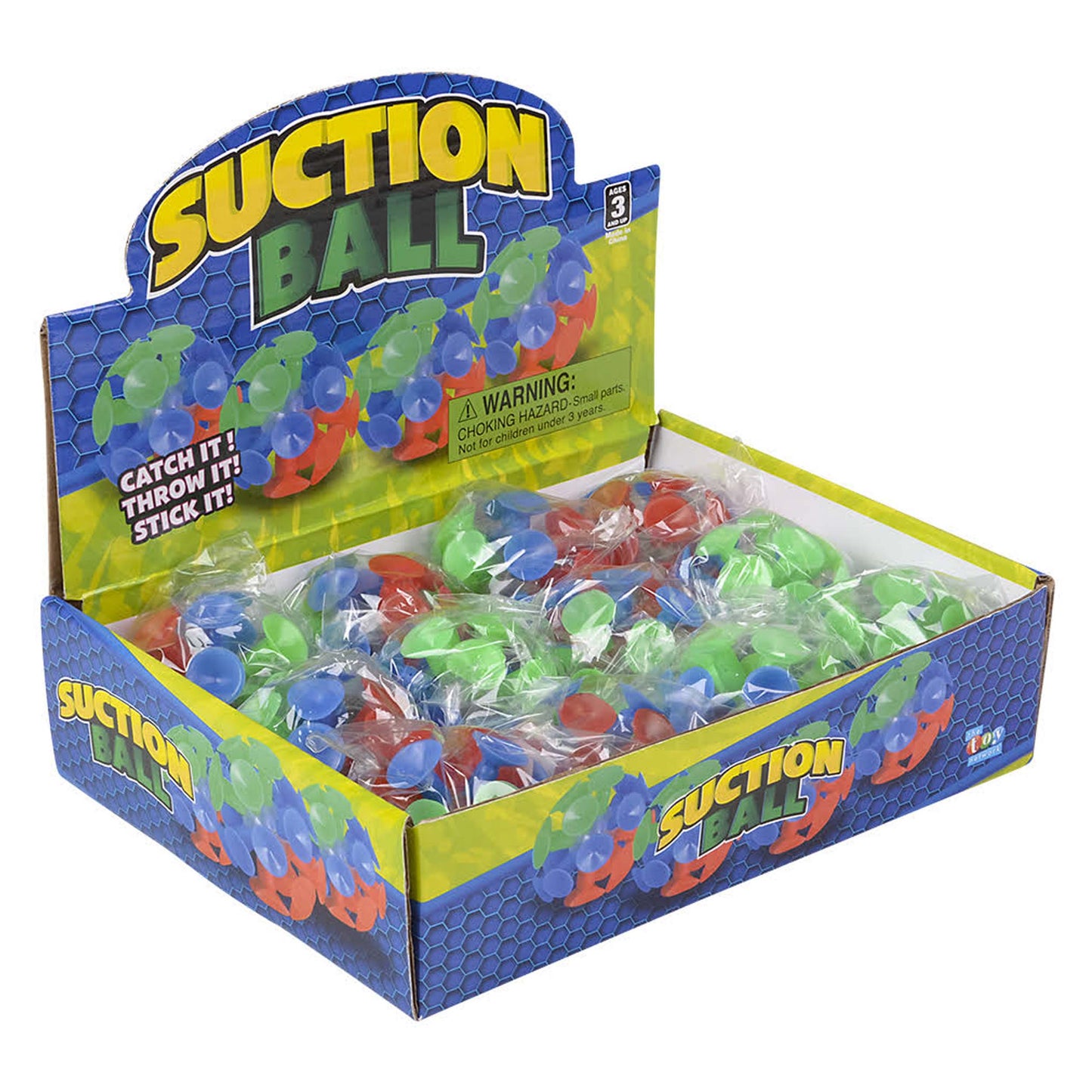 Suction Ball Toy for Kids 2" – Wholesale  (Sold By 108 PCS)