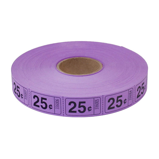 Roll Tickets - 25 Cent - Purple (2000 ROLL)