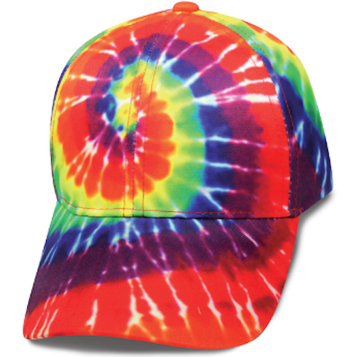 Tie Dye Adjustable Baseball Cap - Unique and One Size - Wholesale - NoveltiesMart.com Wholesale