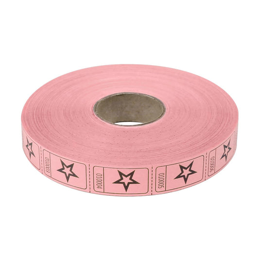 Roll Tickets - Star - Pink (2000 ROLL)