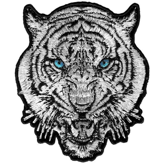 Tiger Head Embroidered Patch 9x8 - NoveltiesMart.com Wholesale