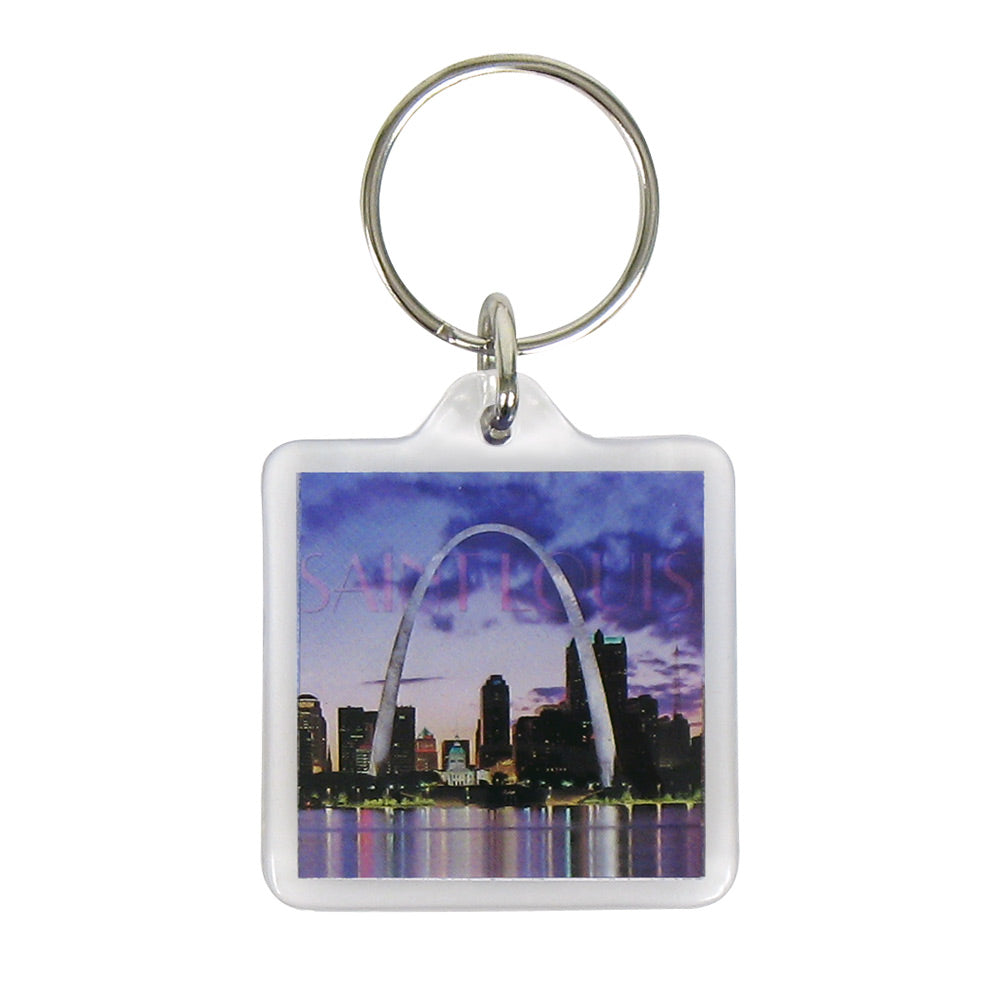 St. Louis Keychain - Arch Night Old Style 2-1/4" (DZ)