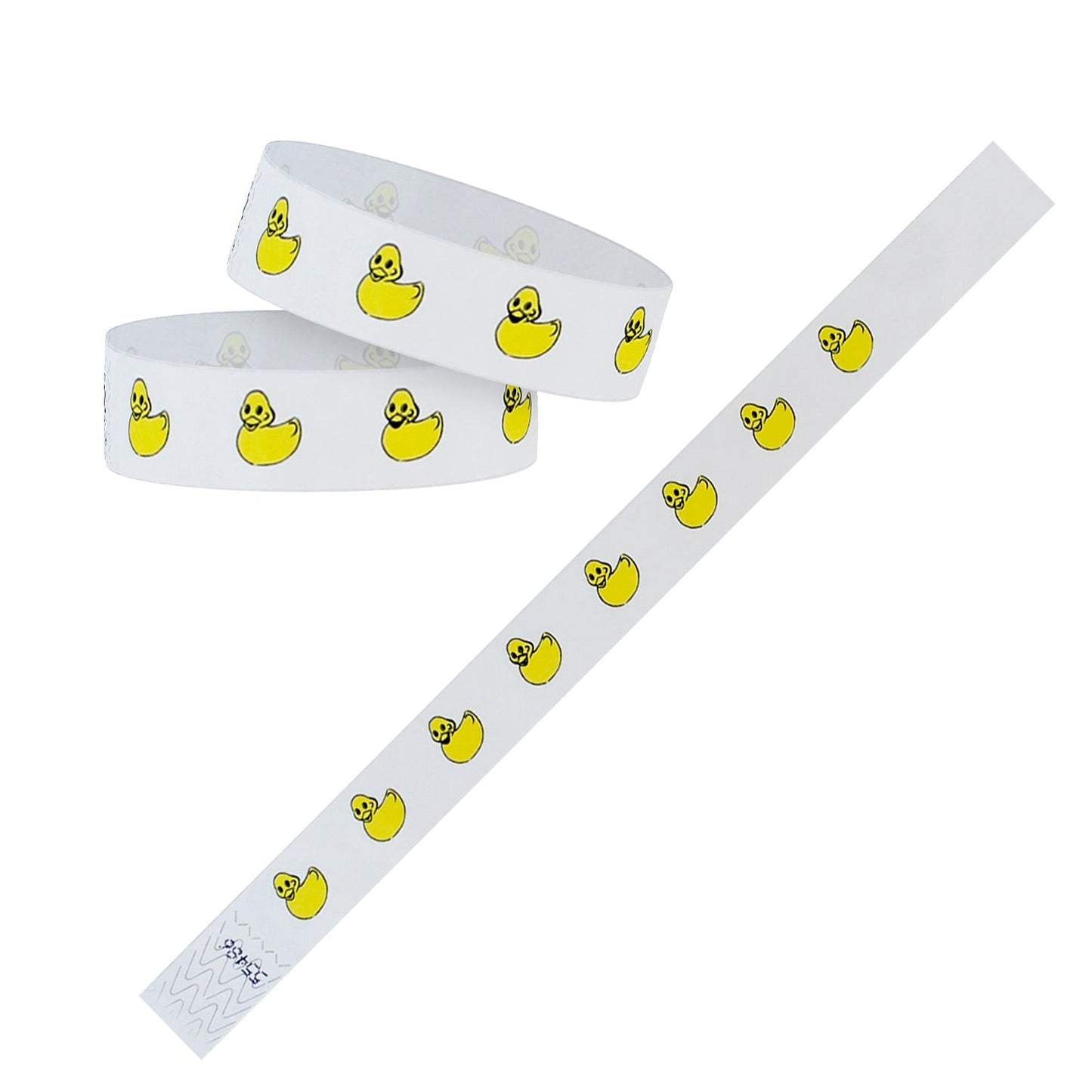 Tyvek Paper Wristbands 3/4" Rubber Ducks (500 PACK)