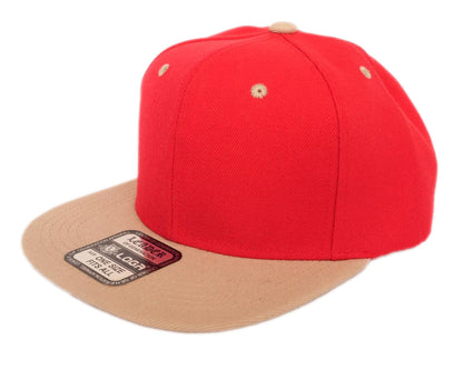 Leader LOGA 6-Panel Structured Flat Visor Two-Tone Snapback Cap