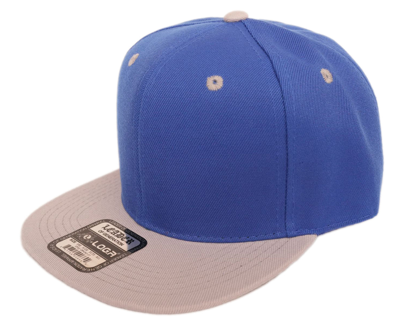 Leader LOGA 6-Panel Structured Flat Visor Two-Tone Snapback Cap