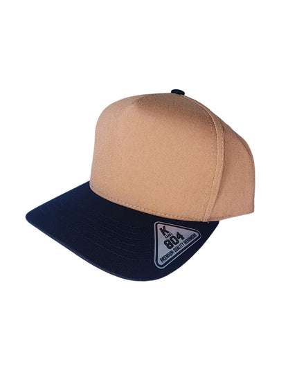 Kamel 804 5 Panel High Crown Slight Curve Trucker Snapback Cap