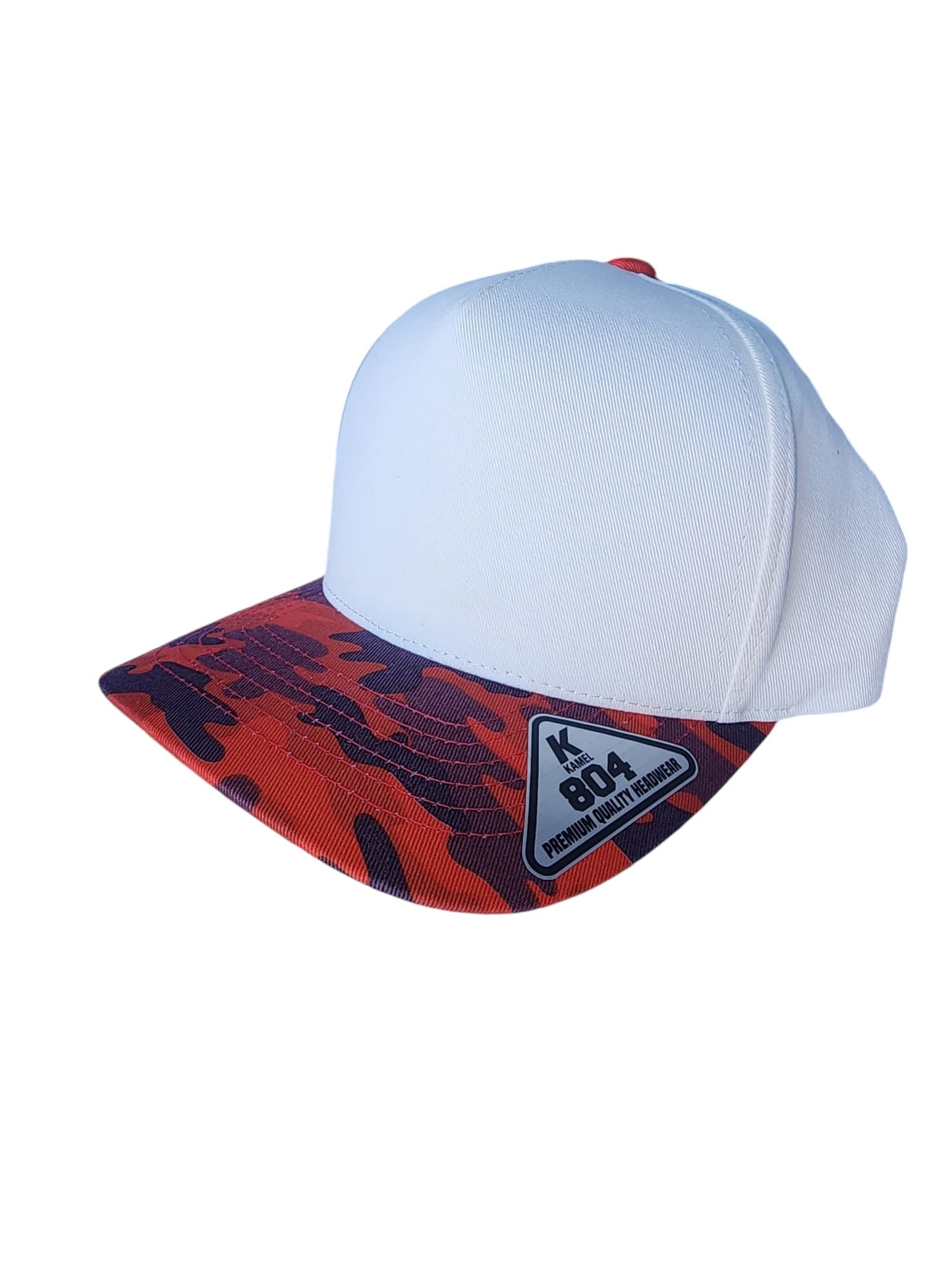 Kamel 804 5 Panel High Crown Slight Curve Trucker Snapback Cap