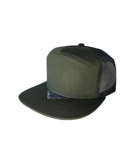 Kamel 707 7-Panel Flat Adjustable Snapback Mesh Trucker Cap-Noveltiesmart.com