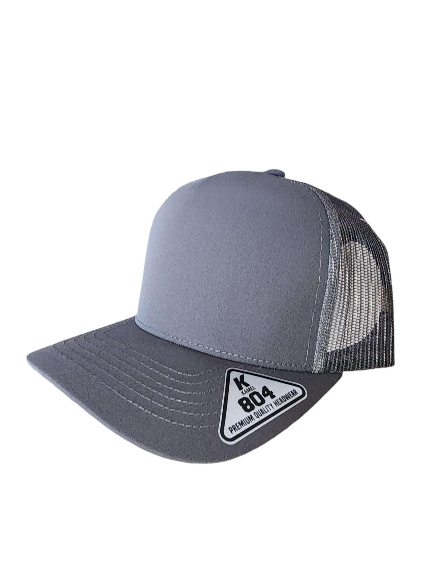 Kamel 804 5 Panel High Crown Polyester Mesh Trucker Hat – Adjustable & Stylish.