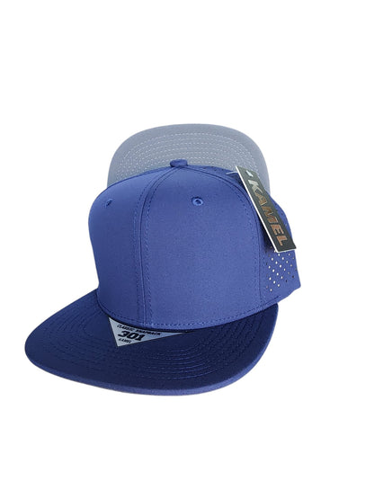 K301DP Kamel 6-Panel Flat Bill Hydro Snapback Cap-Noveltiesmart.com