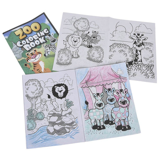 Zoo Coloring Book 8" x 11" (DZ)