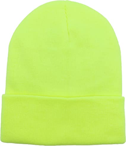 Soft Warm Long Beanie Ski Cap Unisex Multicolor (Pack of 12)