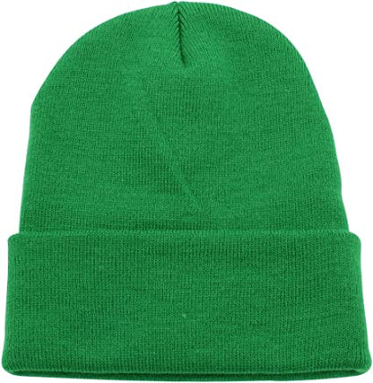 Soft Warm Long Beanie Ski Cap Unisex Multicolor (Pack of 12)