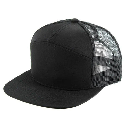 Kamel 707 7-Panel Flat Adjustable Snapback Mesh Trucker Cap-Noveltiesmart.com