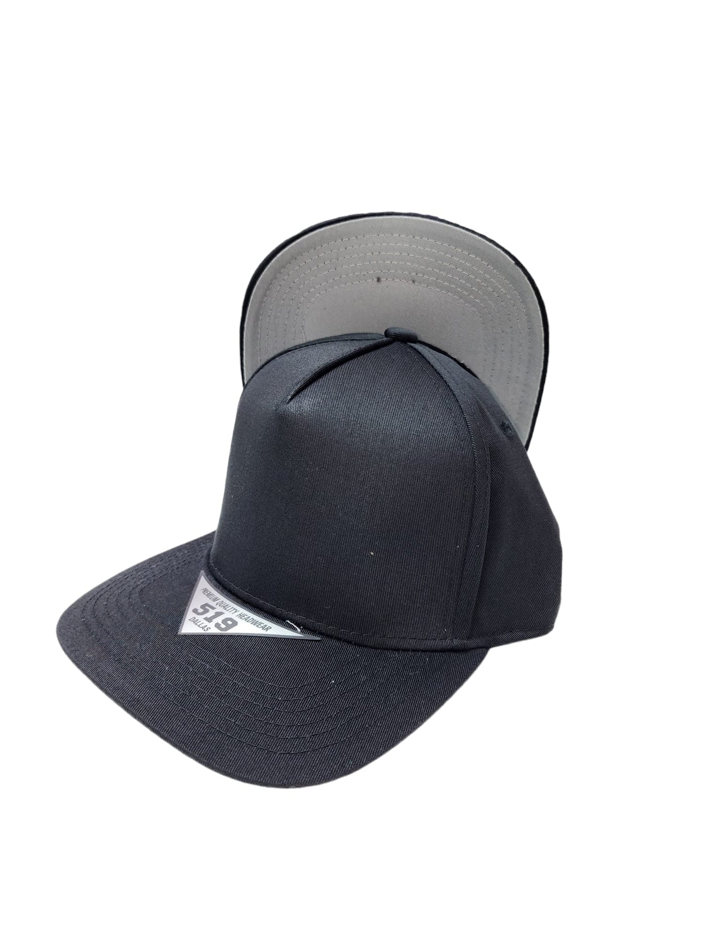 519 Blank Plain Cotton Twill Five Panel Pro Style Cap