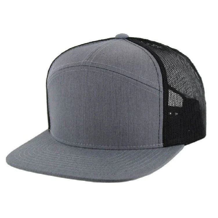 Kamel 707 7-Panel Flat Adjustable Snapback Mesh Trucker Cap-Noveltiesmart.com