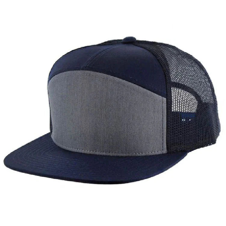 Kamel 707 7-Panel Flat Adjustable Snapback Mesh Trucker Cap-Noveltiesmart.com