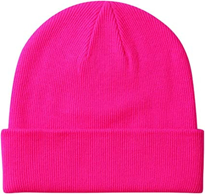 Soft Warm Long Beanie Ski Cap Unisex Multicolor (Pack of 12)