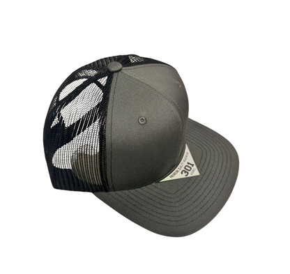 Kamel 301 – 6 Panel Trucker Snapback Cap with Seamless Front Panel