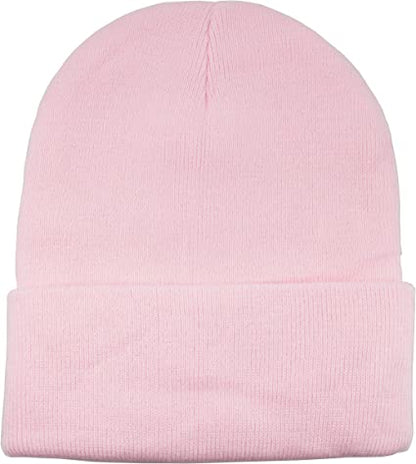 Soft Warm Long Beanie Ski Cap Unisex Multicolor (Pack of 12)