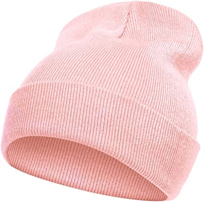 Soft Warm Long Beanie Ski Cap Unisex Multicolor (Pack of 12)