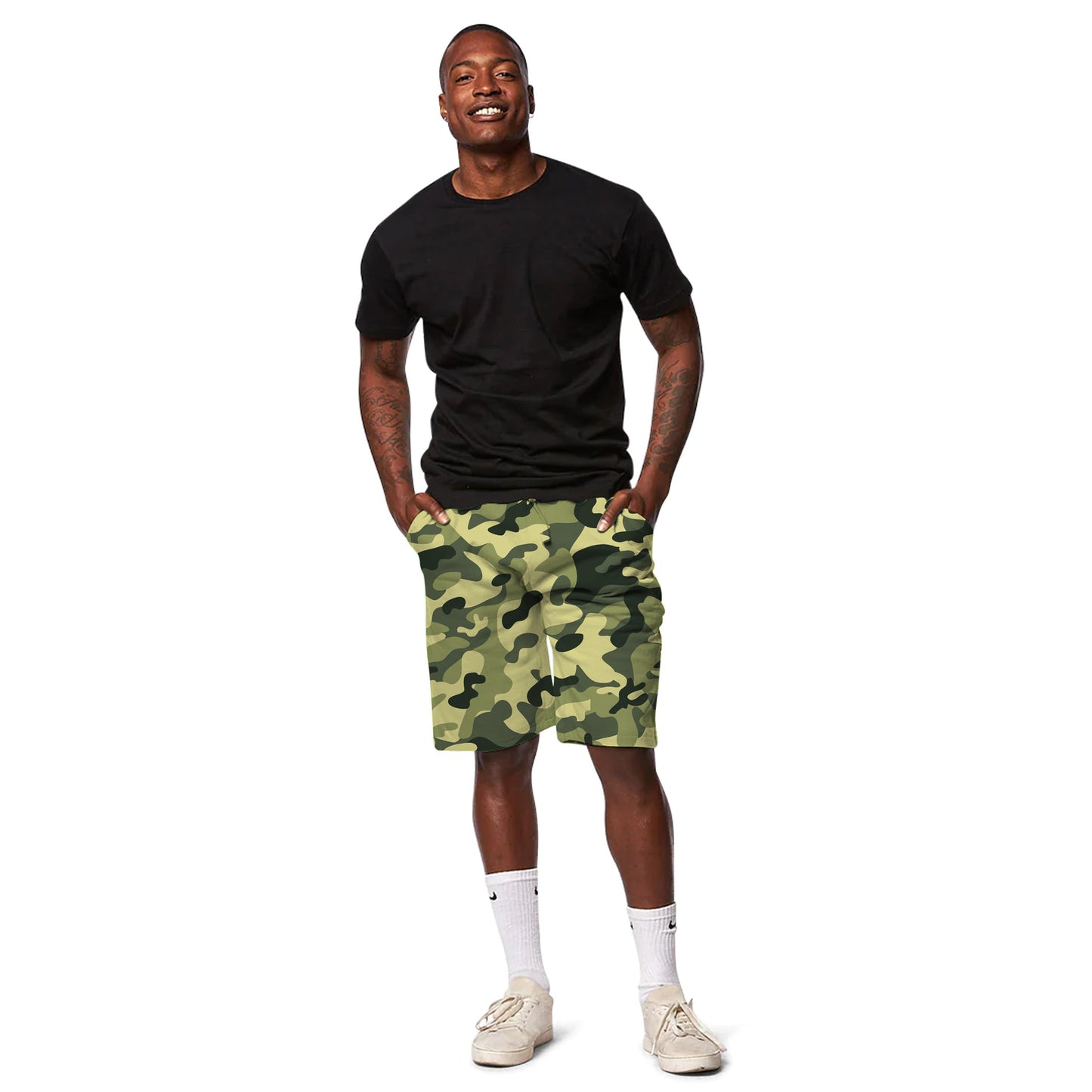 "SmartBlanks Premium Midweight Fleece Shorts - Comfortable & Stylish with Elastic Waistband"