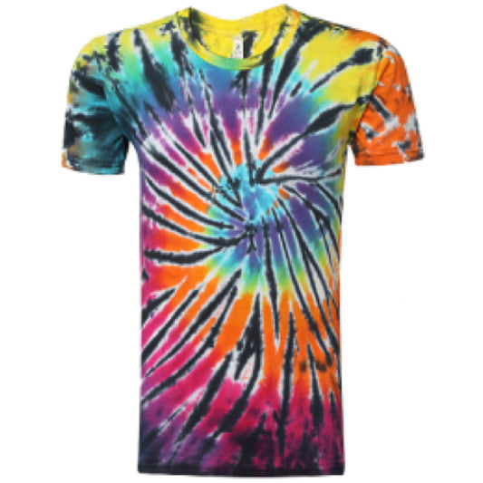 Tie-Dye Multi Dynamite Short Sleeve T-Shirt - Bold & Colorful Style-Noveltiesmart.com