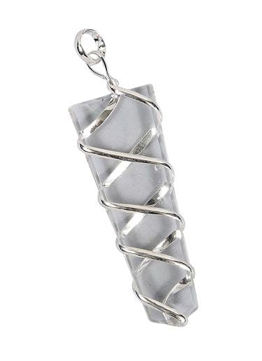 Quartz Coil Wrapped Stone Pendant - Wholesale - NoveltiesMart.com Wholesale