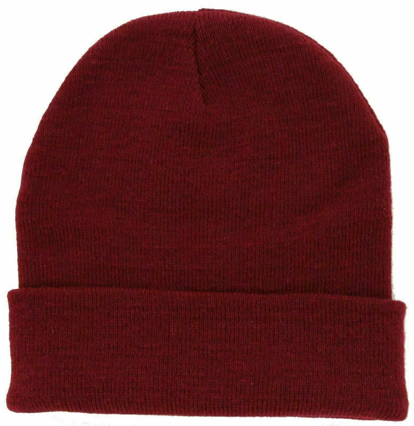 Soft Warm Long Beanie Ski Cap Unisex Multicolor (Pack of 12)