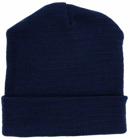 Soft Warm Long Beanie Ski Cap Unisex Multicolor (Pack of 12)