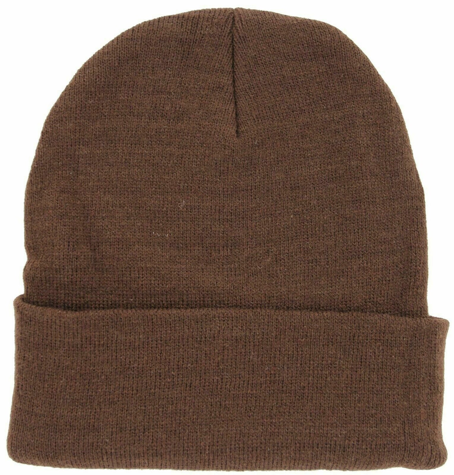 Soft Warm Long Beanie Ski Cap Unisex Multicolor (Pack of 12)