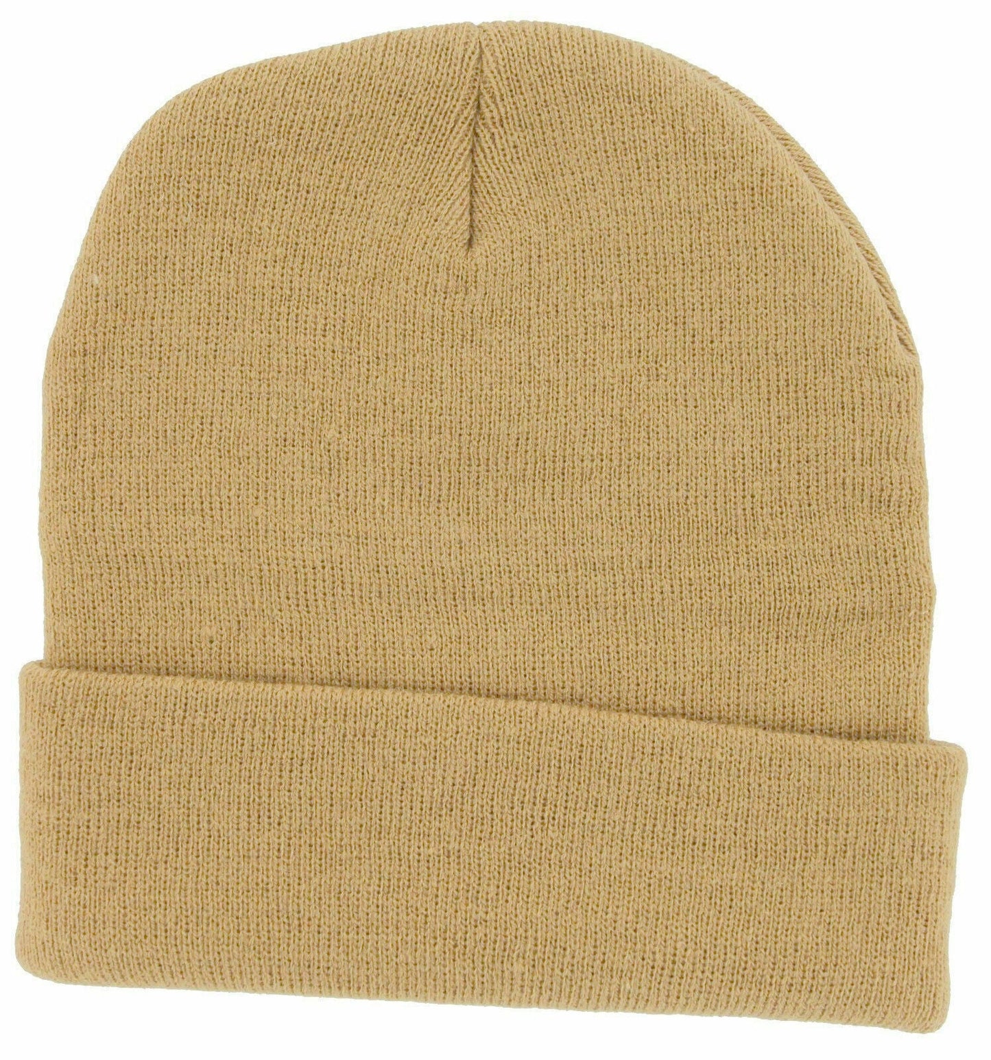 Soft Warm Long Beanie Ski Cap Unisex Multicolor (Pack of 12)