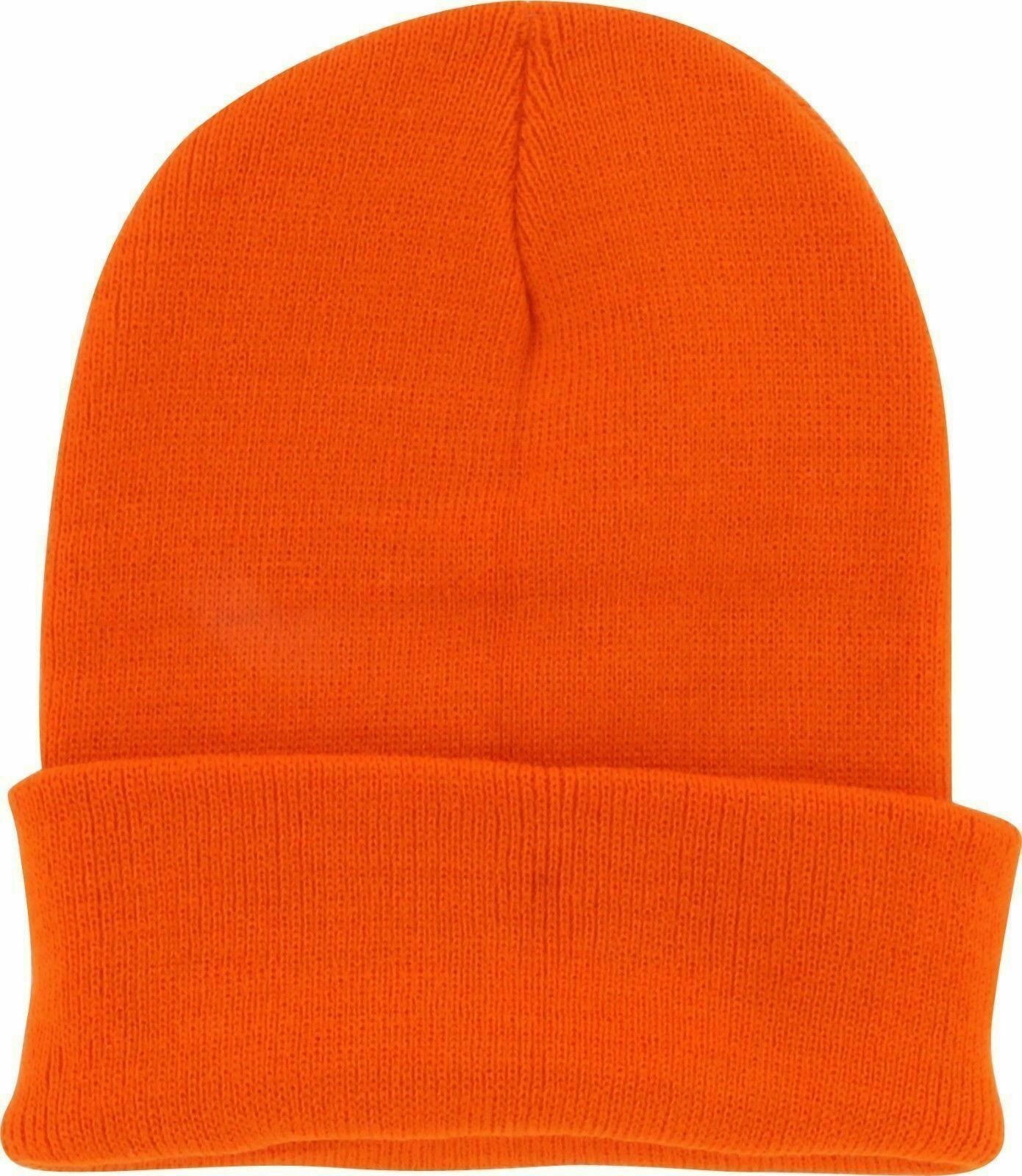 Soft Warm Long Beanie Ski Cap Unisex Multicolor (Pack of 12)