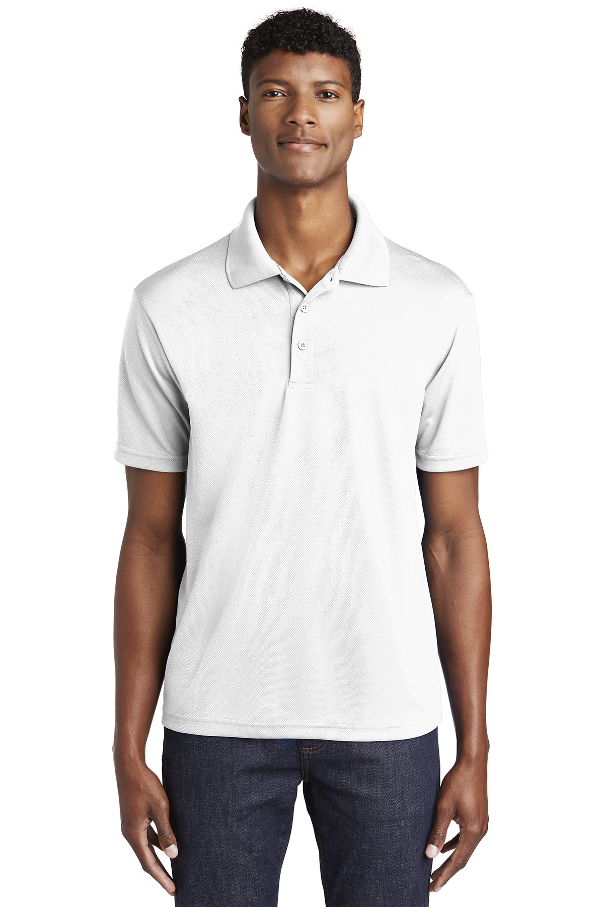 Unisex Performance 100% Polyester Polo – Breathable, Moisture-Wicking with PosiCharge Technology