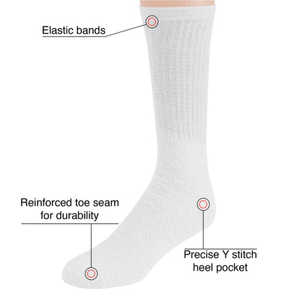 Men's Solid Tube Socks Wholesale