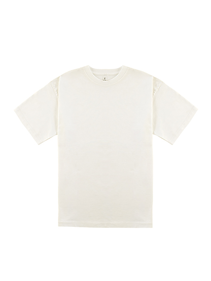 "Oversized Short Sleeve Tee - 7.6oz Cotton Streetwear Essential with Drop Shoulder Fit"