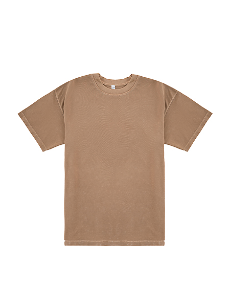 "Oversized Short Sleeve Tee - 7.6oz Cotton Streetwear Essential with Drop Shoulder Fit"