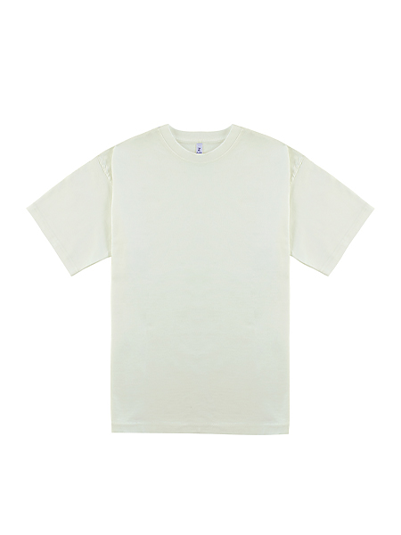 "Oversized Short Sleeve Tee - 7.6oz Cotton Streetwear Essential with Drop Shoulder Fit"