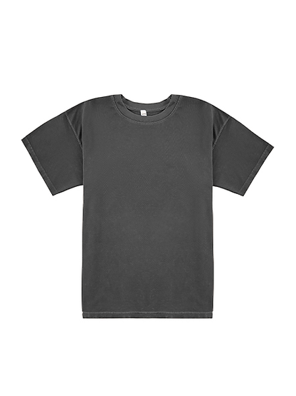 "Oversized Short Sleeve Tee - 7.6oz Cotton Streetwear Essential with Drop Shoulder Fit"